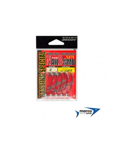 Decoy VJ-71 Nail Bomb Amo 1/0 Peso 1/8 oz (3,5gr)