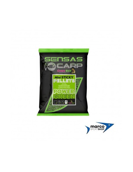 Method Feeder Sensas Mini Sticky Pellets Power Green 2mm