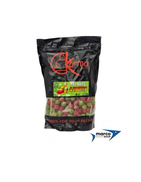 Boiles da Carpfishing Karma Bait Top Bait 4 Fruits 14 mm