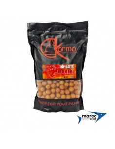 Boiles da Carpfishing Karma Bait Top Bait Red Krill 14 mm
