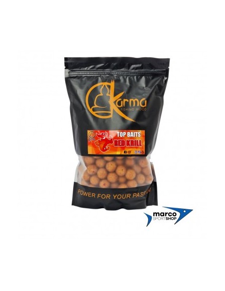 Boiles da Carpfishing Karma Bait Top Bait Red Krill 20 mm