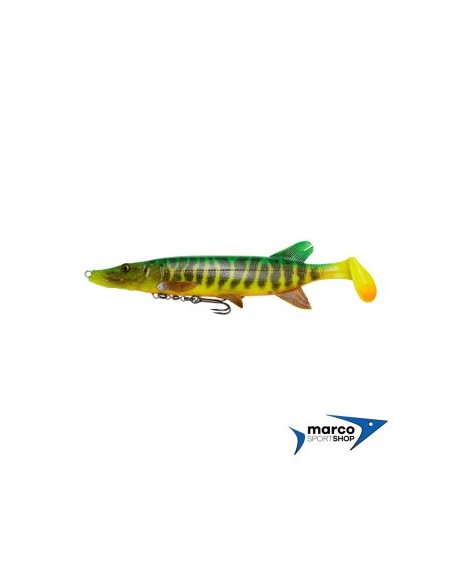 Soft Swimbait Savage Gear 4D Pike Shad Colore Fire Tiger