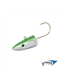 Testa Piombata Crazy Sand Eel 220 Off Shore 60 Gr Colore Verde