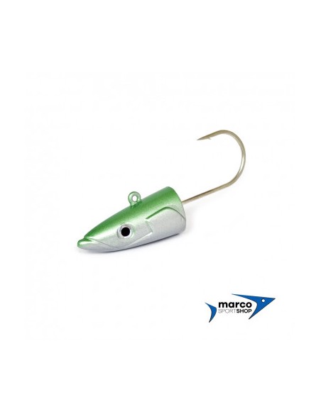 Testa Piombata Crazy Sand Eel 220 Off Shore 60 Gr Colore Verde