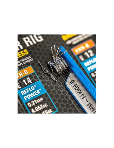 Preston KKH-B Bayonet Hair Rigs Senza Ardiglione amo 10 filo 0,24 mm