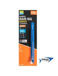 Preston KKH-B Baanded Hair Rigs Senza Ardiglione amo 12 filo 0,21 mm