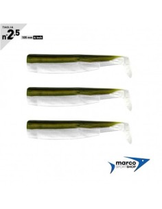 Fiiish Black Minnow Taglia 2,5 105 mm 3 Corpi Ricambio Khaki