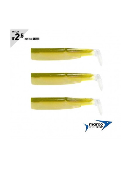 Fiiish Black Minnow Taglia 2,5 105 mm 3 Corpi Ricambio Wakasagi