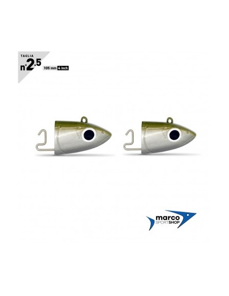 Fiiish Black Minnow Taglia 2.5 Testina Piombata OffShore 16 Gr