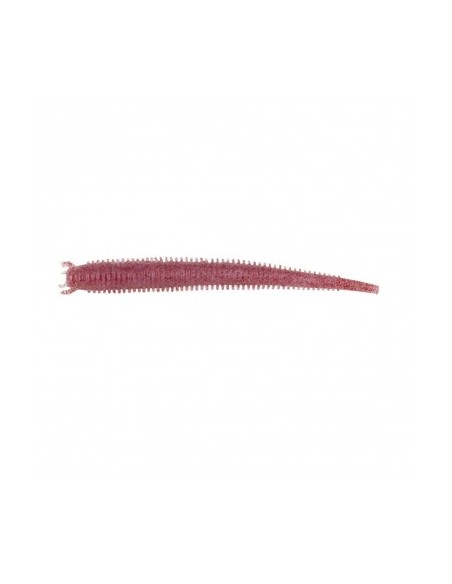 Berkley Gulp Verni per la Pesca in Mare Fat Sandworm Clear Red Fleck 10 Cm