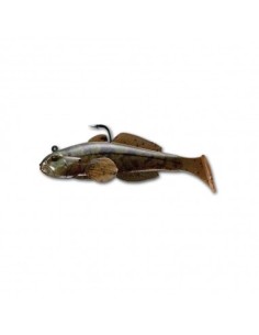 LiveTarget Goby Swimbait Paddle Tail Brown Pumpkin 1/2 oz