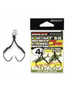 Decoy Assist Hook light Game Twin DJ-93 Twin Misura 4