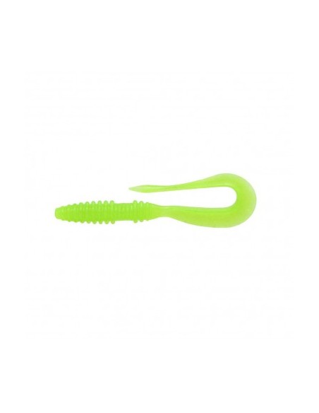 Keitech Mad Wag Mini 2.5 Clear Chartreuse Glow