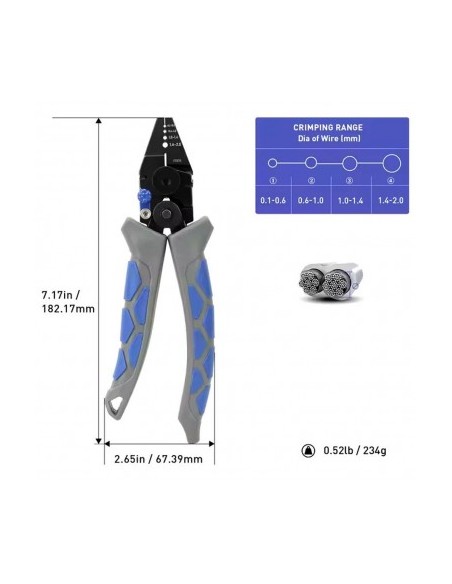 Tunala Pinza da Pesca Crimpatrice 18,2 Cm