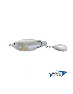 Live Target Commotion Shad 9 Cm Colore Pearl Ghost