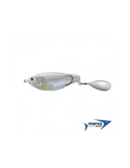 Live Target Commotion Shad 7 Cm Colore Pearl Ghost