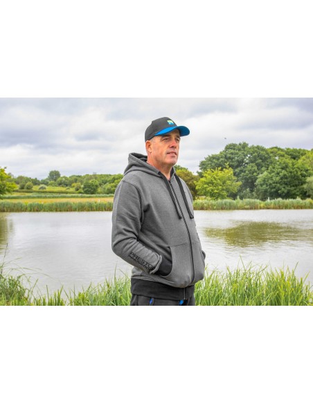 Preston Innovation Grey Zip Hoodie