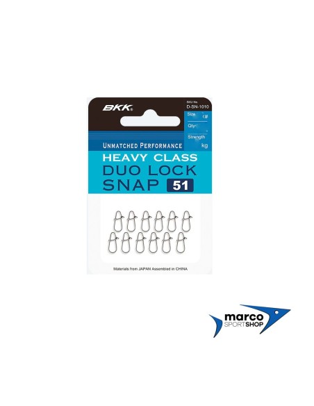 BKK Duolock Snap Moschettoni per Esche Artificiali