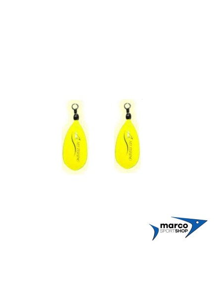 Piombo da Pesca con Girella da Mare Giallo Extra Fosforescente