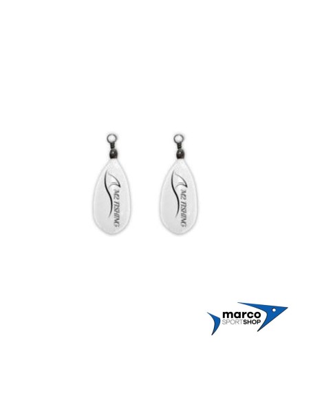 Piombo da Pesca con Girella da Mare Bianco Extra Fosforescente