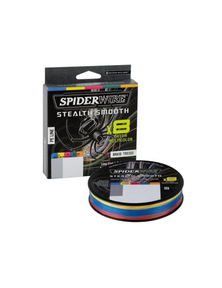 Treccia 8 Capi per la Pesca in Mare Multicolor Spiderwire 300 Mt