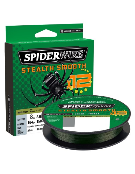 Fishing Braid Spiderwire 12X Moss Green 150 Mt