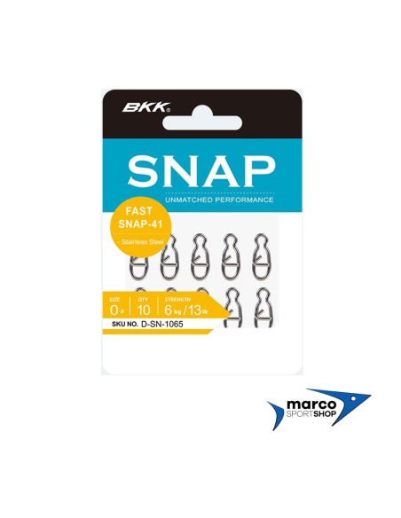 BKK Moschettone Rapido per Artificiali Fast Snap 41