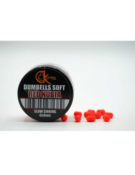 Karma Dumbell Soft Red Nubia 6x8 mm