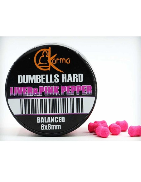 Karma Dumbells Balanced Hard Liver Pink Pepper 6x8 mm