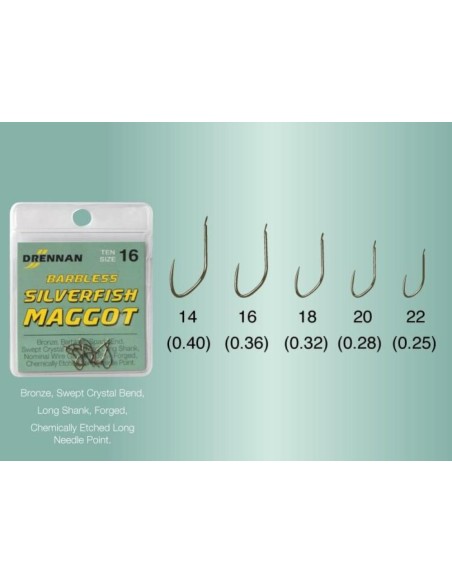 Drennan SilverFish Maggot Barbless