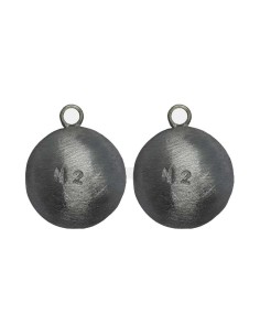 M2 Fishing Piombo Sfera Grezza con Gancio