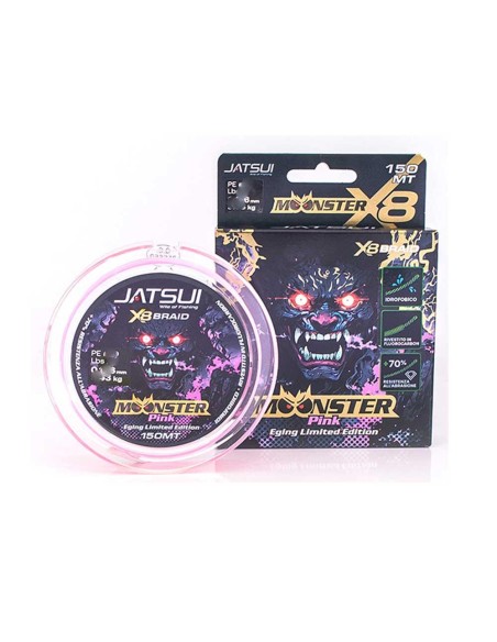 Jatsui Moonster Braid 8X Pink 150 Mt