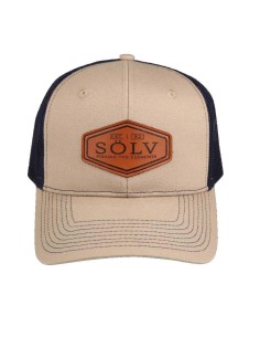 Abu Garcia Trucker Cap Solv Fishing Hat Leather Patch