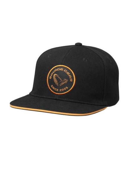 Savage Gear Badge Flatbill Cap Black Orange