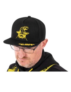 Black Cat Flat Peak Cap Capello con Frontino