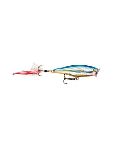Rapala Skitter Pop Top Water 7 cm 7 Gr Silver Blue