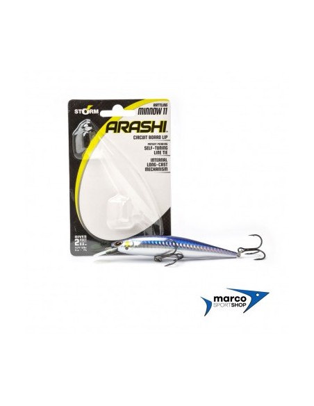 Storm Arashi Rattling Minnow 11 cm 17 gr Metallic Holo Blue