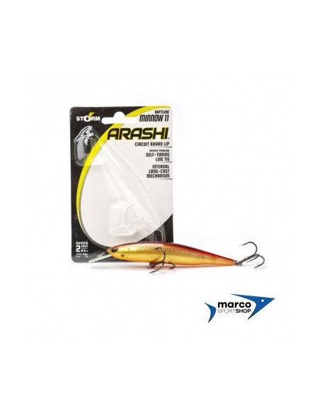 Storm Arashi Rattling Minnow 11 cm 17 gr Pearl Red e Gold