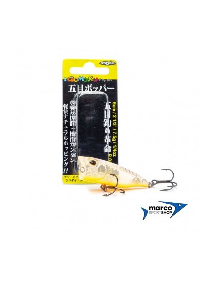 Storm Gomoku Popper 7,5 Gr 6 Cm Clear Glow Orange Belly