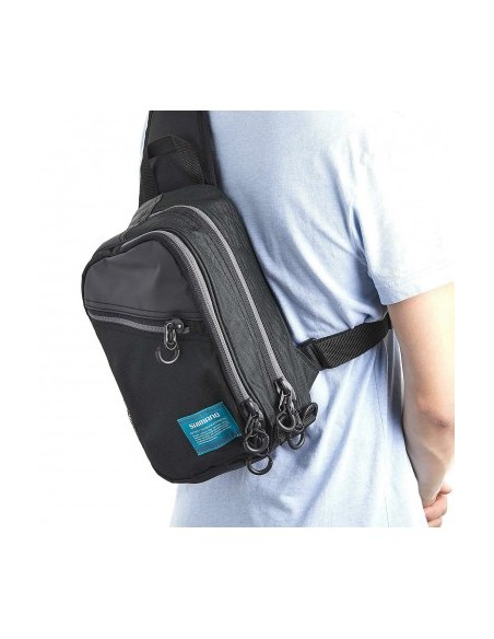 Sling Shoulder Bag Black S 10 x 17 x 31 cm