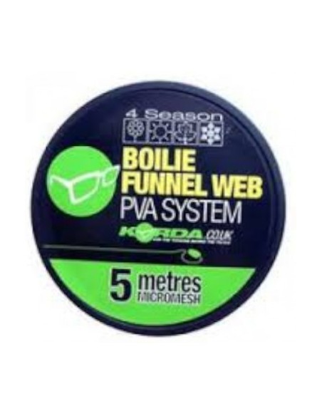 KORDA Boilie funnel web ricarica in rete PVA system hexmesh 5mt refill