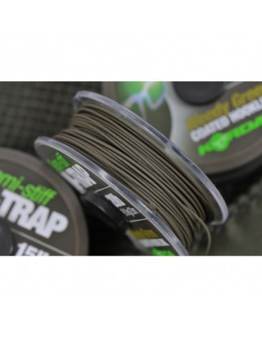 Korda N-Trap Semi-Stiff Treccia Rivestita 20 Lb Weedy Green