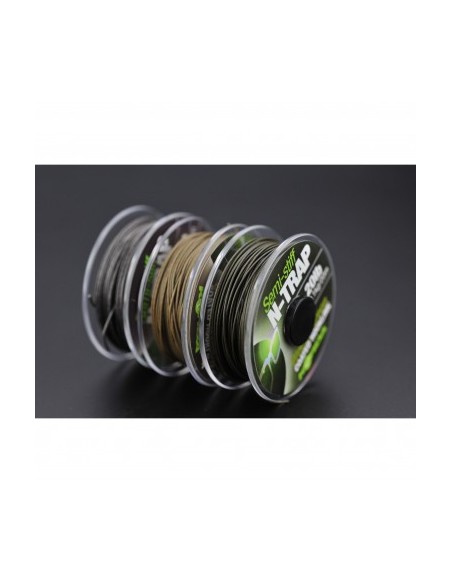 Korda N-Trap Semi-Stiff Treccia Rivestita 30 Lb Gravel Brown