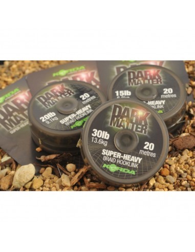 Korda Dark Matter Super Heavy Braid Hooklink 20 Lb 20 Mt