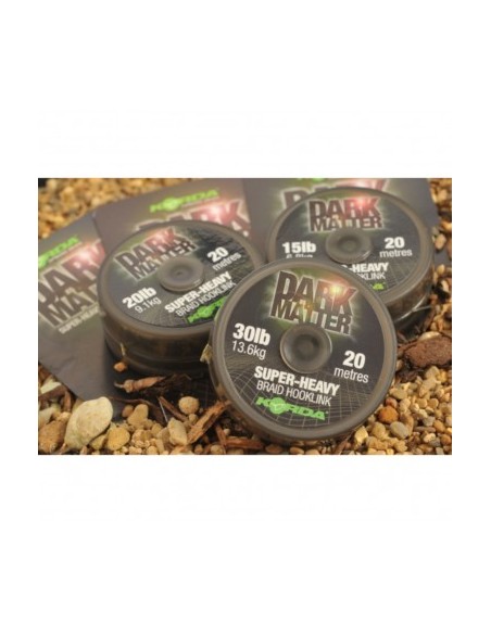 Korda Dark Matter Super Heavy Braid Hooklink 20 Lb 20 Mt