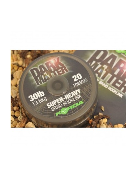 Korda Dark Matter Super Heavy Braid Hooklink 20 Lb 20 Mt