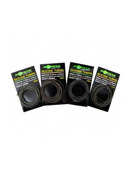 Korda Silicone Tubing 0,7 mm X 0,3 mm Green 1,5 mt