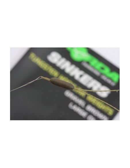 Korda Sinkers Tungsten Hookling Weights Size S Brown