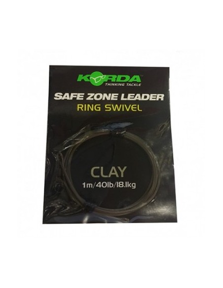 KORDA Leader ring swivel colore clay 1mt / 40lb 18.1kg