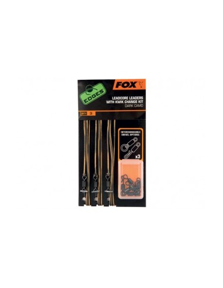 FOX 45lb Leadcore 45lb kit pronti all'uso Dark Camo